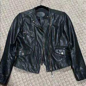 Massimo Dutti leather jacket